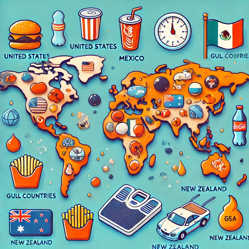 In quali Paesi l’obesità è molto diffusa?
